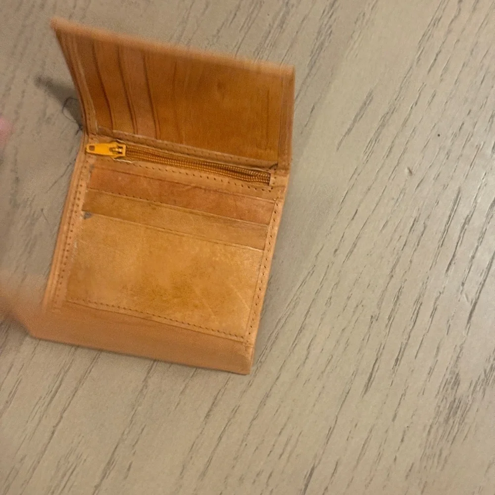 Tan‎ Leather Men's Leather Cowhide Leather Wallet